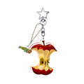 Hungry caterpillar with apple keychain 🍎