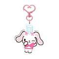 Sugar bunny chef acrylic keychain (white) 🧑‍🍳
