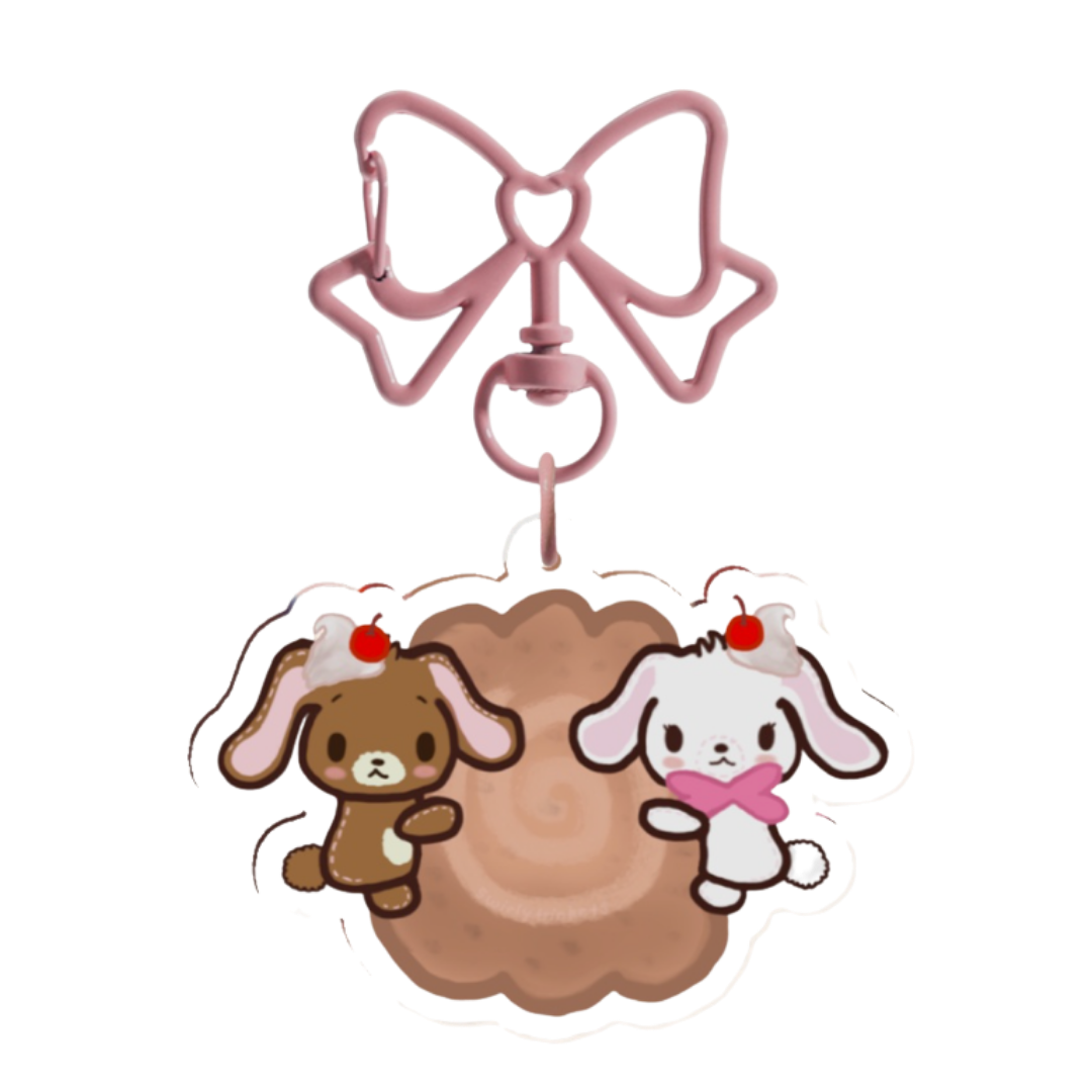 Sugar bunnies biscuit keychain 🍪