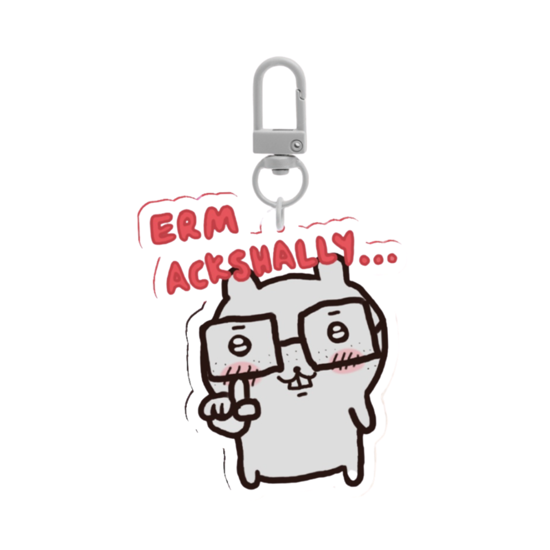 Chiikawa nerd keychain 🤓