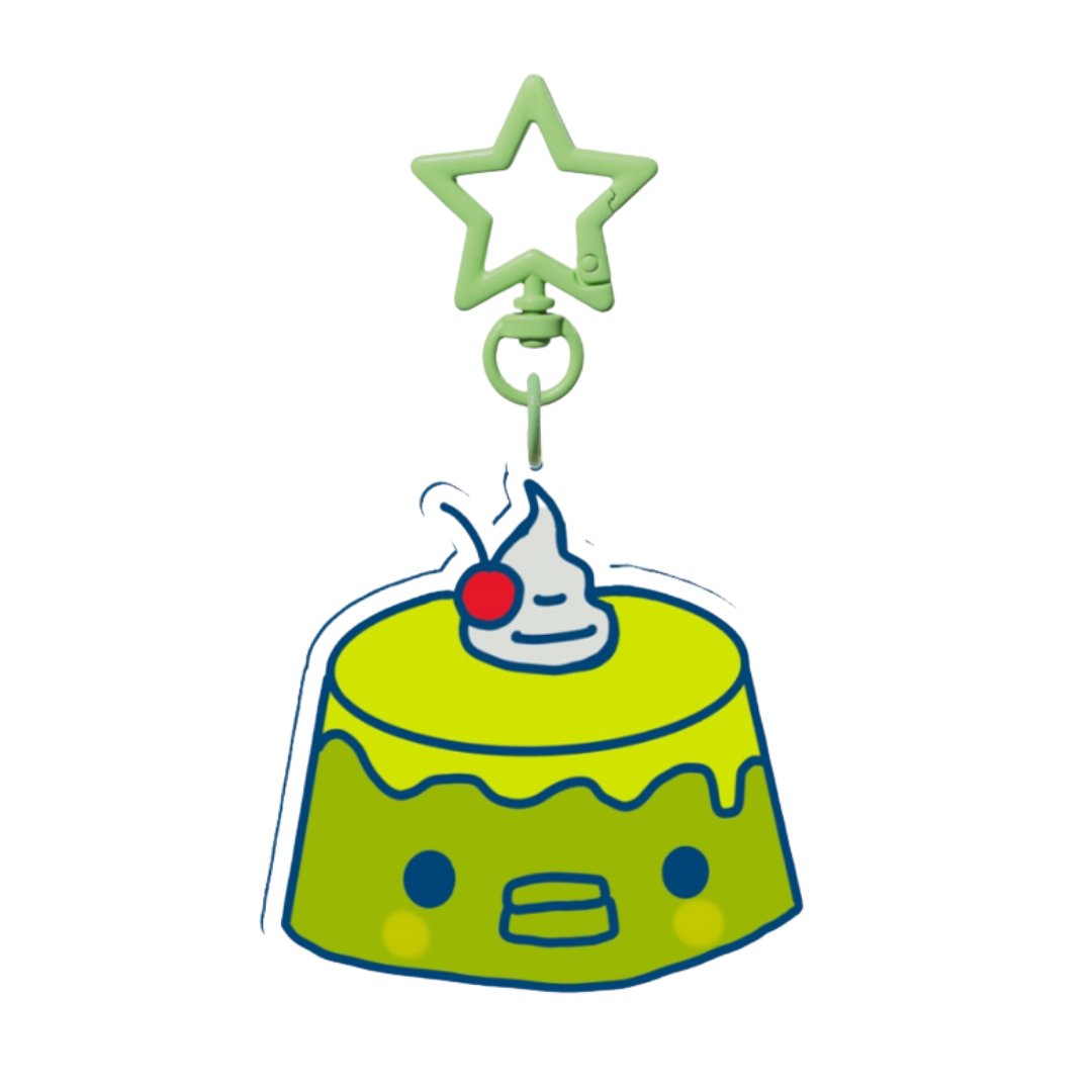 Kuchi flan acrylic keychain 🍮