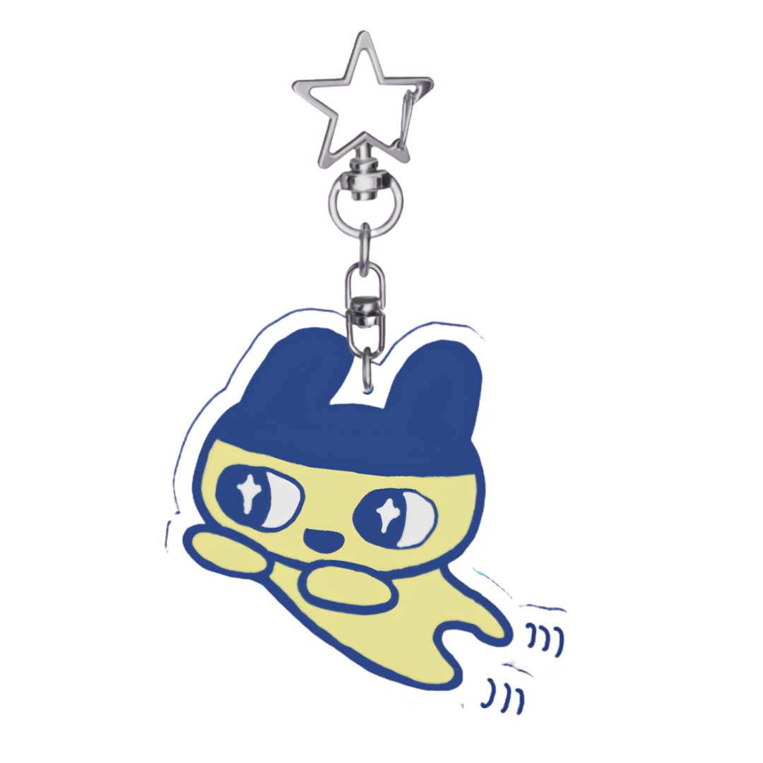 Mametchi jumping acrylic keychain 🫐