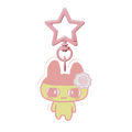 Mame narutomaki acrylic keychain (pink) 🍥