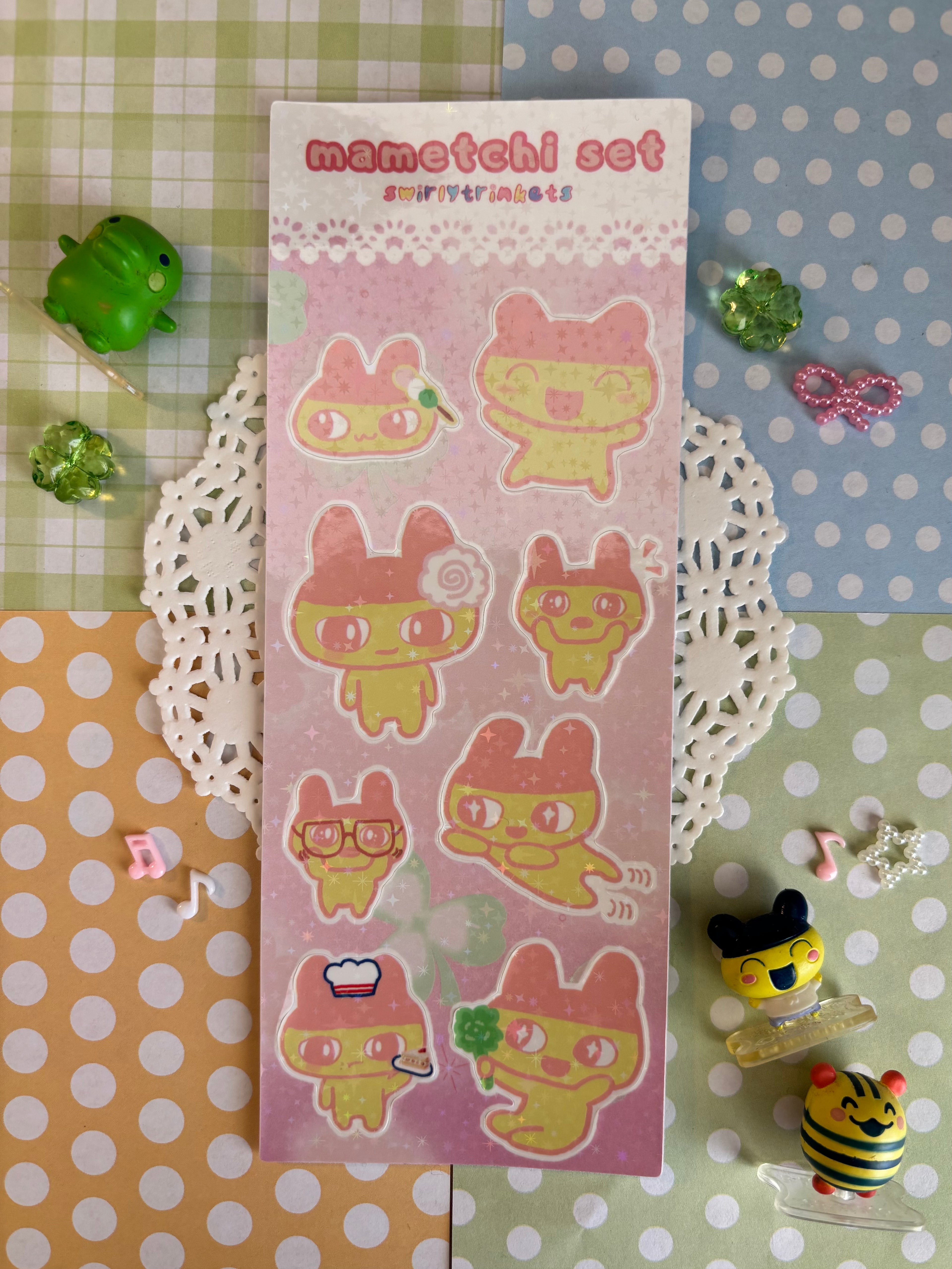 Mame sticker sheet (pink) 🍥