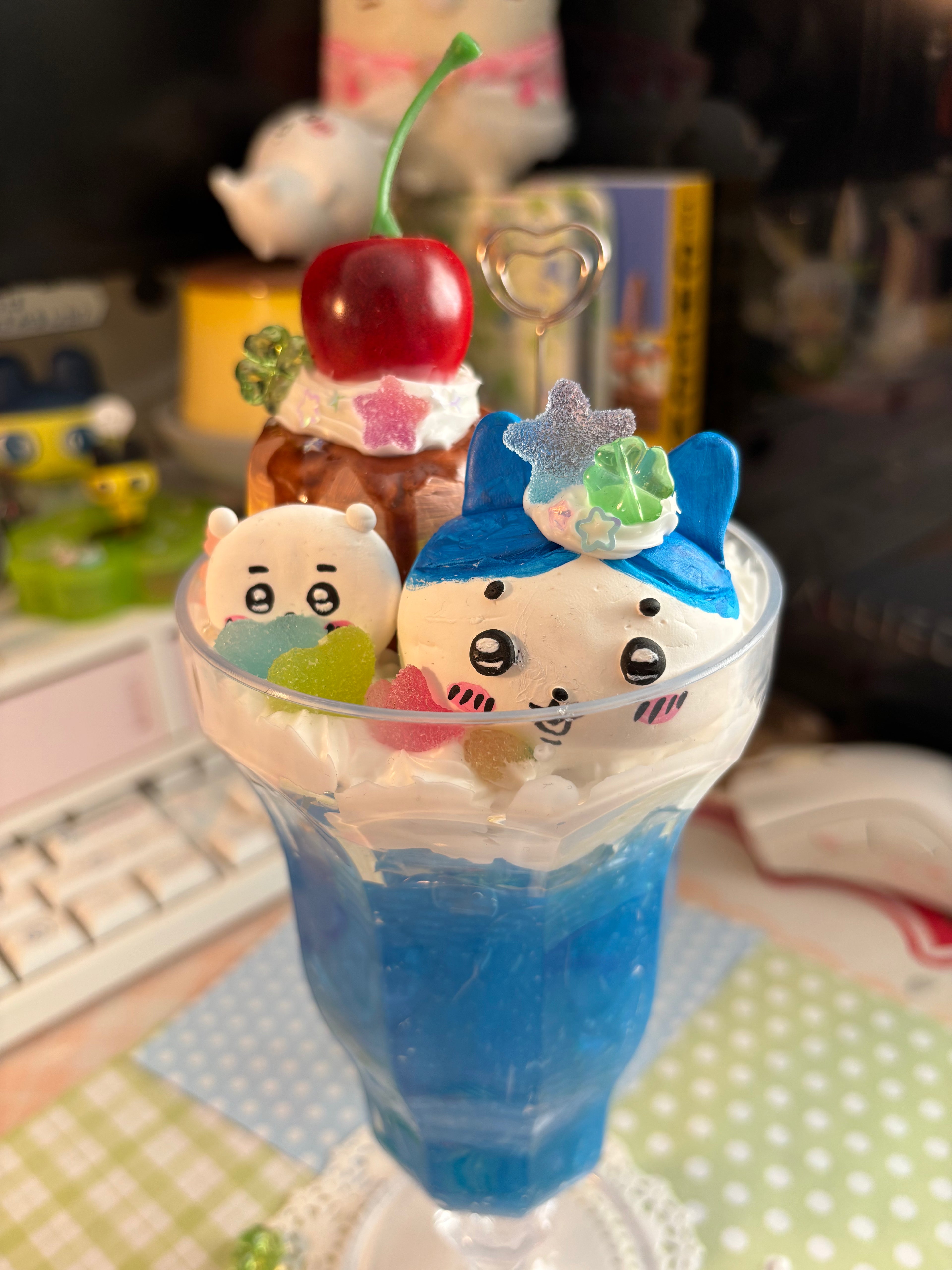 Chiikawa & Hachiware cream soda 🍒