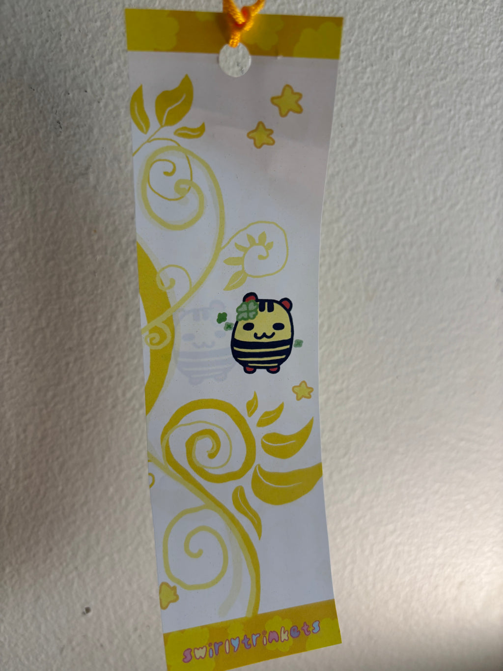 Hand-painted windchime - Shima shima (yellow) 🐝