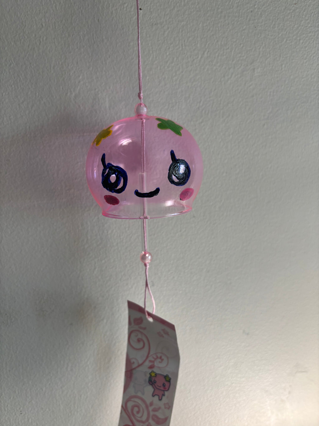 Hand-painted windchime - flower friend (pink) 🌸