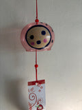 Hand-painted windchime - strawberry friend (red) 🍓