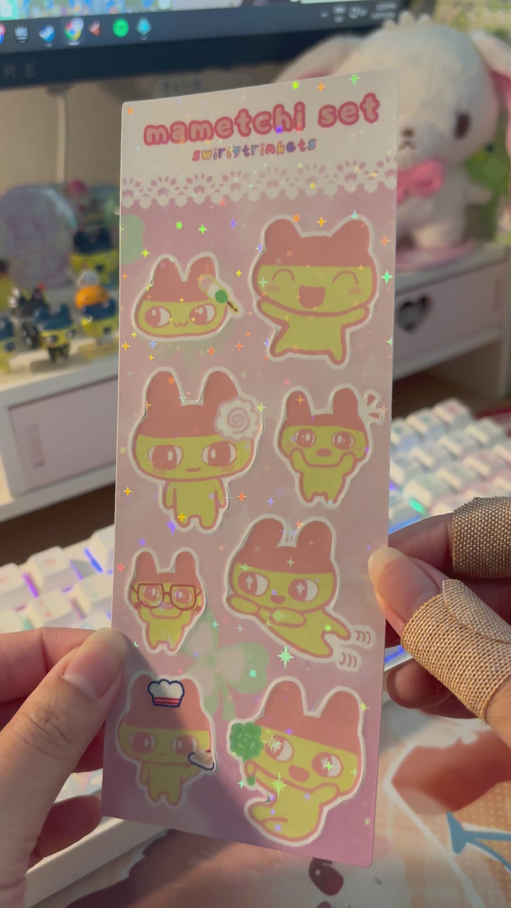 Mame sticker sheet (pink) 🍥