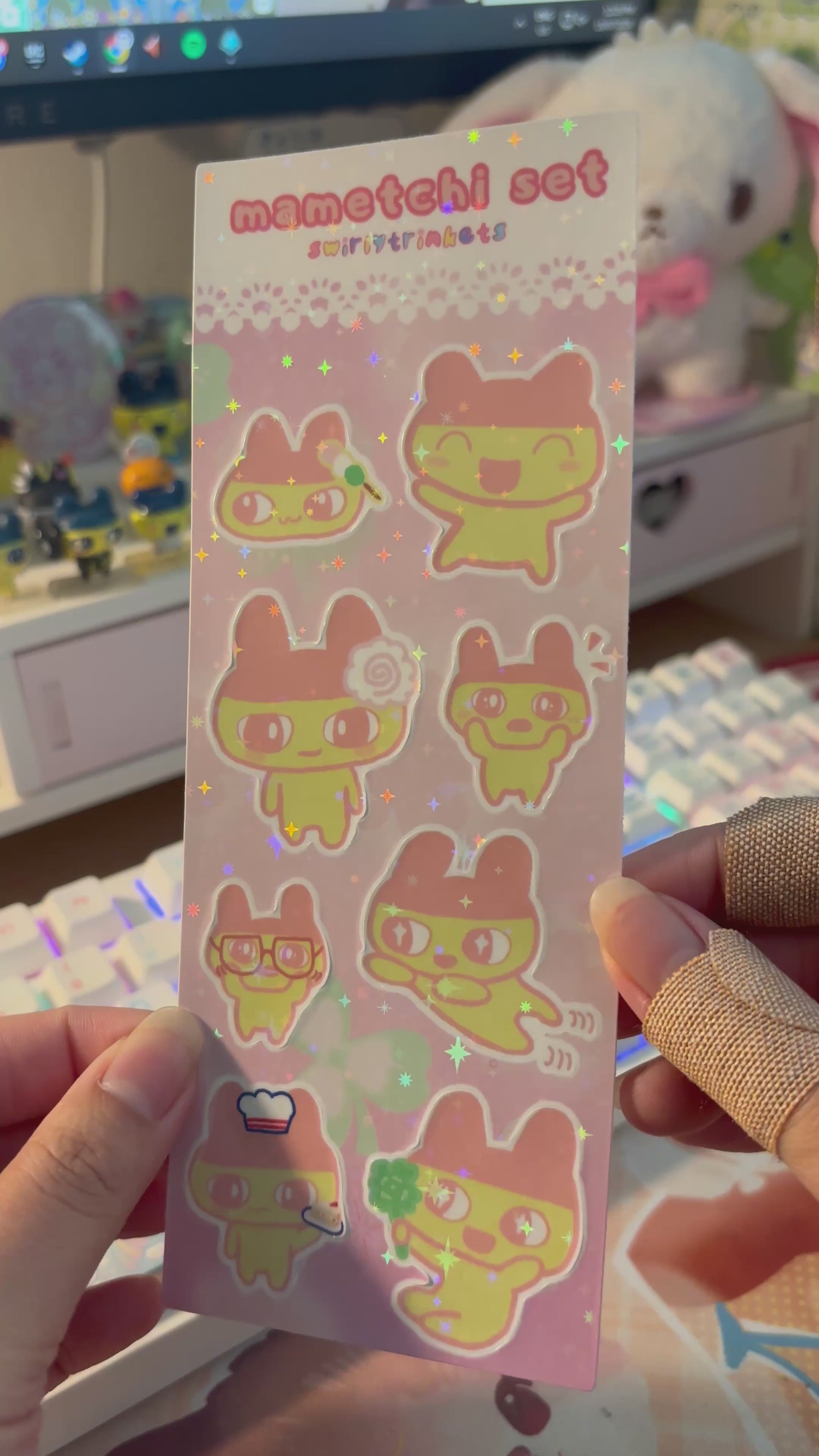 Mame sticker sheet (pink) 🍥