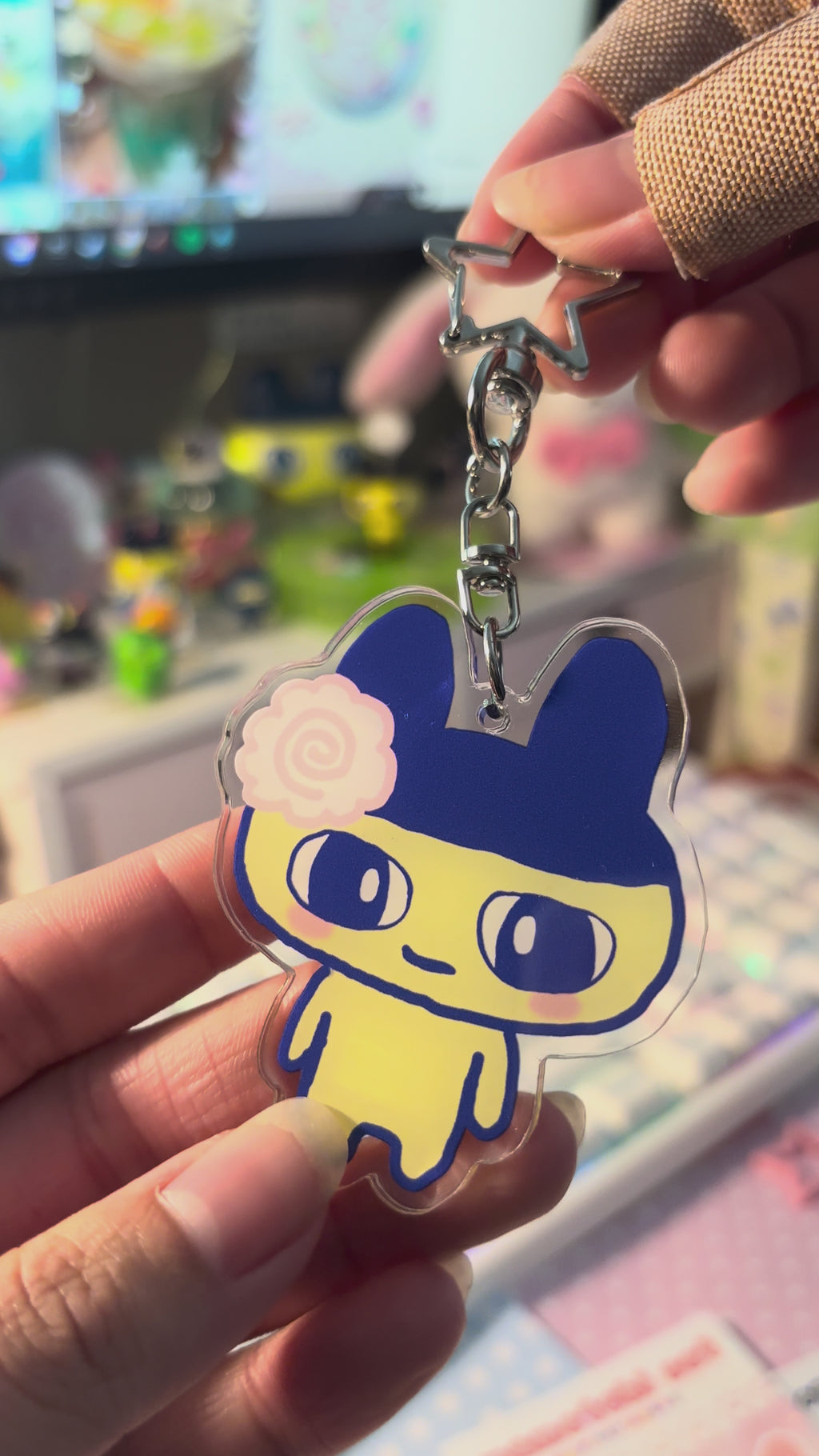 Mame narutomaki acrylic keychain 🍥