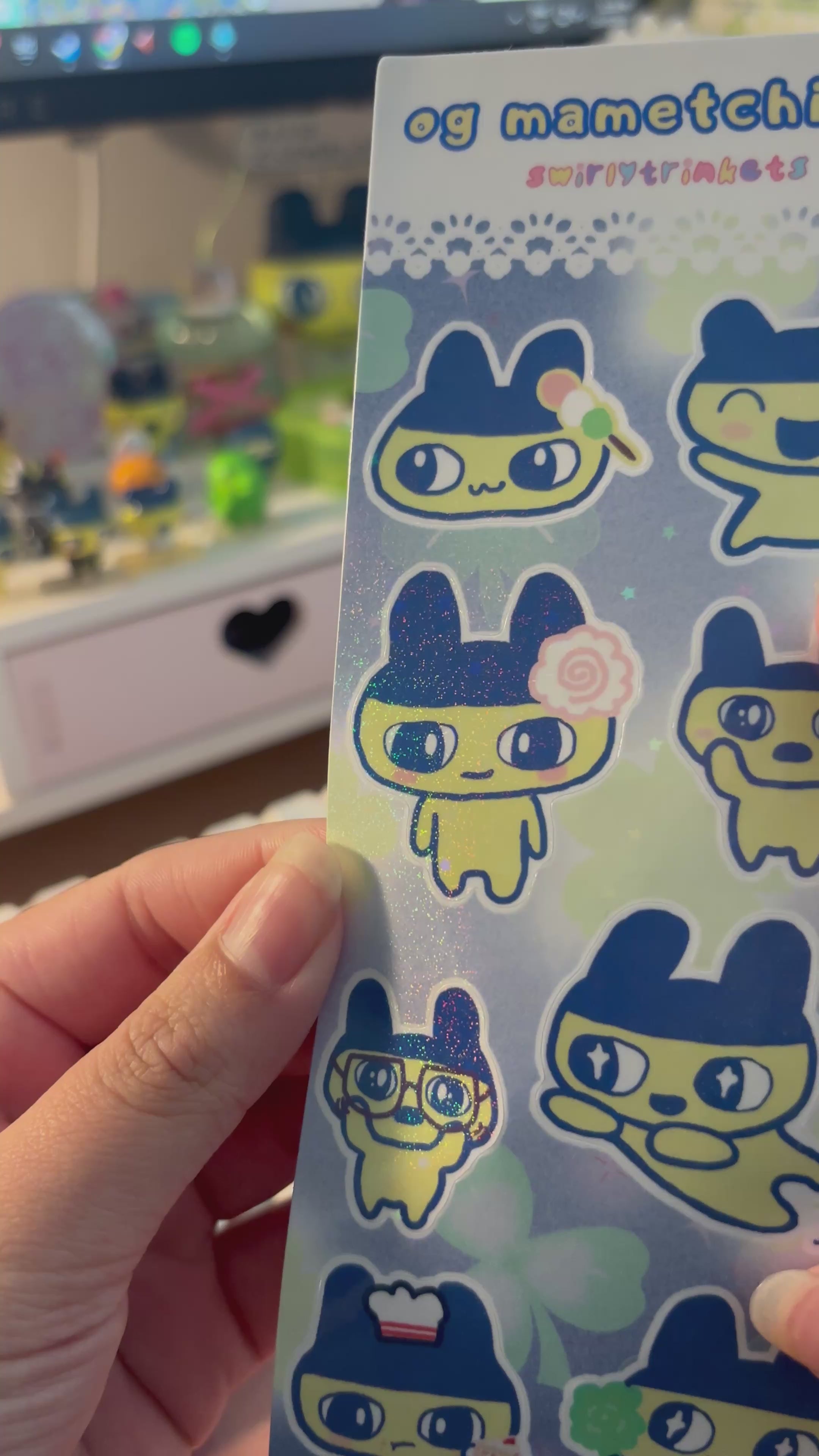 Mame sticker sheet (blue) 🫐